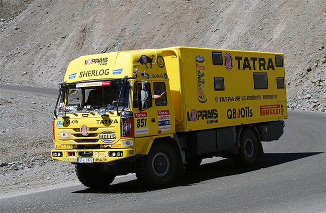 Dakar 2009: Ale Loprais dl  bojuje a hlavn na pist se mu dailo. U je dest !!