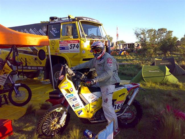 Dakar 2009: Martin Mack musel na trati tet den mnit celkem tikrt defekt a ztratil tak hodinu