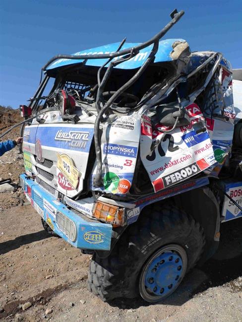 Dakar 2010: Velmi brzk konec inkovn Tome Tomeka. Havrie v  prvn etap !!