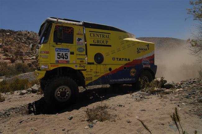 Dakar 2010: Znovu Copiap. Olda Braina spadl do tymetrov jmy, vythla ho helikoptra