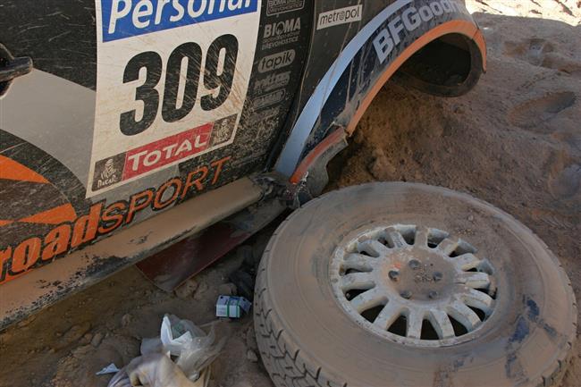 Dakar 2010 - vn nehoda Mirka Zapletala, foto tmu