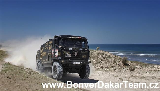 Dakar 2012 a ohldnut Petra Luska za vystoupenm Bonver tmu
