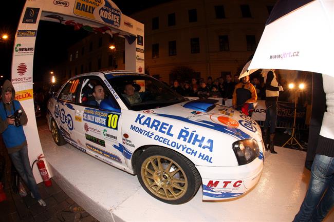 Jaromr Tomatk se Subaru na Rallye Koice, foto tmu