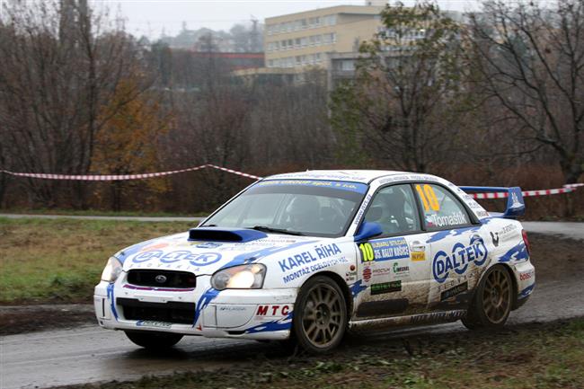 Jaromr Tomatk se Subaru na Rallye Koice, foto tmu