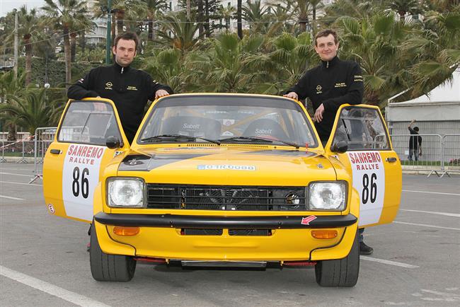 Na estatict ronk slavn Sanremo Rally Storico, pln legend, vyr i Janota s Dreslerem