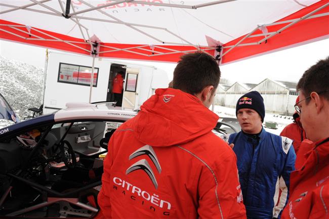 Kimi Rikknen poprv za volantem C4 WRC, foto tmu