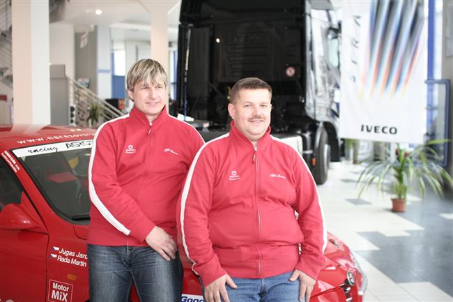 Martin Rada a Jaroslav Jugas pipraveni ke startu na 78. Rallye Monte Carlo 2010