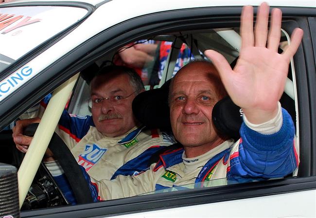 Grzegorz Grzyb a Robert Hundla s Focusem WRC na Rally Lubenk zlat