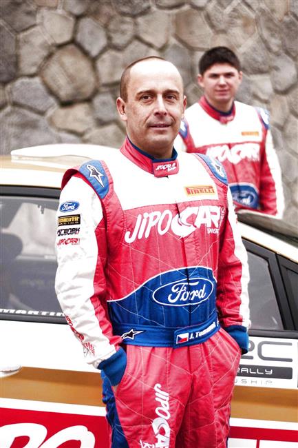 Jan ern s Pavlem Kohoutem se pipravuj na Finskou Rally v rmci WRC Academy