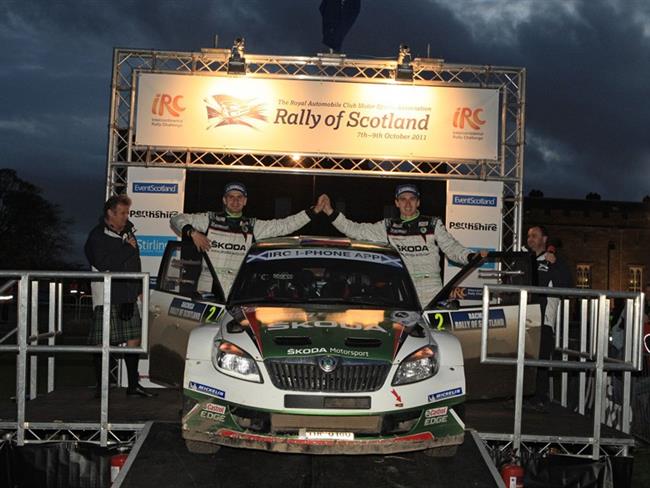 koda Motorsport spn na Skotsk rallye 2011