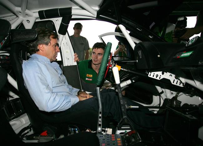 Jan Kopeck, testy a setkn s Carlosem ped Katalnskem 2007, foto tmu