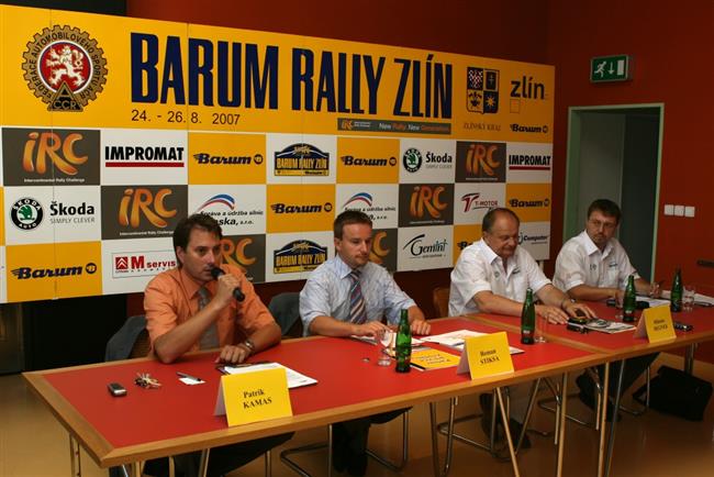 Z tiskovky k Barum rallye 2007, foto Zln press