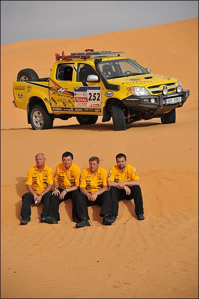 Martin Mack s LIAZem a testy na Dakar 2008 v Tunisku, foto tmu