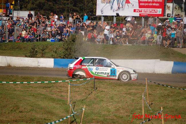 Krizovky a kolize pi ME v Rallycrossu v Sosnov,foto Mirek Grusa
