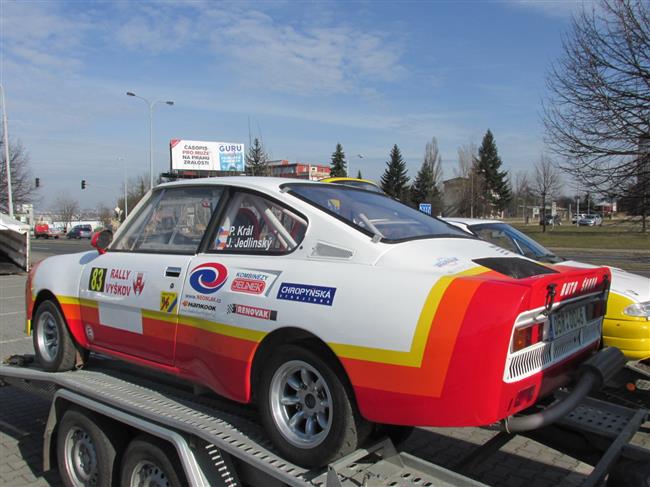 Testovn Rally aut ped seznou