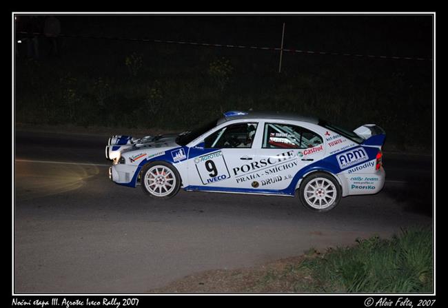 Milan Lika a jeho tm ped Rallye esk Krumlov 2007