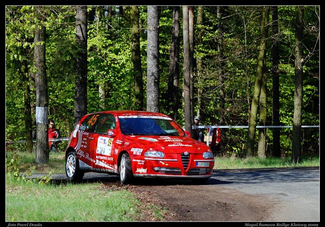 Martin Rada pi Mogul umava Rallye Klatovy 2009, foto Pavel Doua