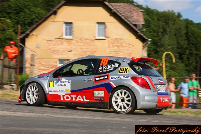 Vclav Pech na Rallye Bohemia zvedl tlak svmu ttovi.Ale dojel pt !!