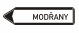 Směrová tabule (s jedním místním cílem)