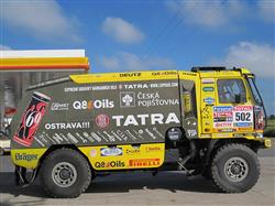 Loprais Tatra Team vyr vstc Dakaru 2011 s dobrou nladou a s odlehenou Tatrou