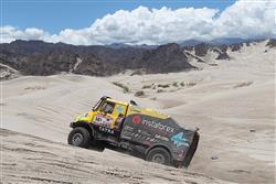 Dakar 2012: Skvělé tažení žluté Tatry Jamal ukončila úterní havárie