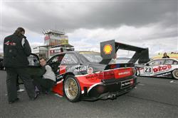 Nově sestavená posádka Dolák Baran na BMW M3 GTR v Mostě stříbrná !