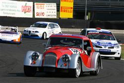 COPPA ITALIA  2009: brněnský jezdec Michal Pavlík s čistokrevným britským vozem Morgan Roadster