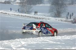 Martin Prokop na sněhu v Norsku pro změnu  s Lancerem EVO IX.