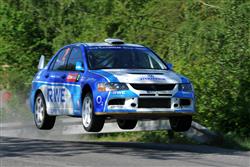 Václav Pech jun. s Petrem Uhelem s plynovou premiérou na Rallye Lužické hory těsně pod stupni