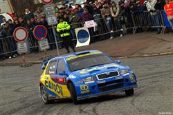 Vícemistr Václav Pech na závěr sezony v Praze opět s Fabií WRC  a s Topolánkem