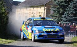 Václav Pech a Petr Uhel přišli v Rallye Příbram o zlato těsně v poslední erzetě.