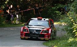 Jaroslav Melichárek a Richard Lasevič se svým WRC v Lubeníku čtyři sekundy od zlata