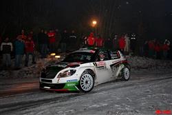 Freddy Loix s Fabií Super 2000 týmu Škoda Motorsport zachraňoval stříbrem jeho čest !!