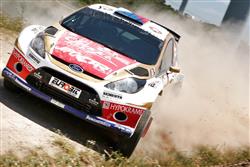 Prokopův technický problém vozu Ford Fiesta Super 2000 na úvod SWRC v Řecku