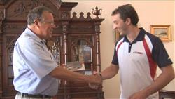 Trucker David Vršecký přijat na radnici  v Roudnici nad Labem