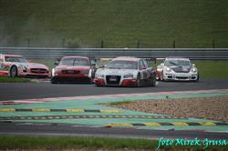 S Audi A4 DTM  na Slovakiaringu Michal Matějovský a také host týmu Petr Fulín.