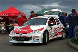 Rally Krumlov - Přejímky hotové, Laco Déczi v soutěžním autě