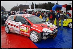 Grzegorz Grzyb s Fiatem Grande Punto S2000  se na Barborce v Polsku hlavně bavil