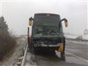 Havárie několika vozidel, včetně autobusu, na D1
