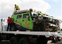 Hedvábna stezka 2009 - havarovaný Hummer Czech Dakar teamu, foto týmu