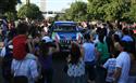 Dakar 2010:  Jiří Janeček s Viktorem Chytkou po solidním výkonu v cíli první ostré etapy. Spáčil osmý