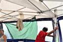 Silk Way 2011- pořádná smršť se přehnala i stanem - tiskovým střediskem