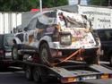 Baja Carpathia 2011 a Pajero polské posádky po dvojnásobném kotrmelci