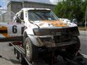 Baja Carpathia 2011 a Pajero polské posádky po dvojnásobném kotrmelci