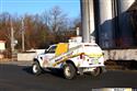 Pajero Petra Vaculíka při  exhibiční jízdě při Mikuláš rallye Slušoivice 2011