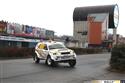 Pajero Petra Vaculíka při  exhibiční jízdě při Mikuláš rallye Slušoivice 2011
