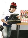 TK  Karla Abrahama se zlatou trofejí  z Valencie 2010,  foto . Jar. Pazderník