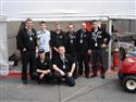 Mičánek junior s porsche v tréninku v Zandvoortu ve stodevadesáti po defektu  těžce havaroval