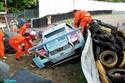 Jarní Most 2009,  havárie Lamborghini při 3hodinovce, foto Víta Klígl