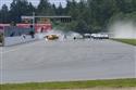 FIA GT 2010 v Brně a ohnivá nehoda Lamborghini objektivem Jirky Maršíčka